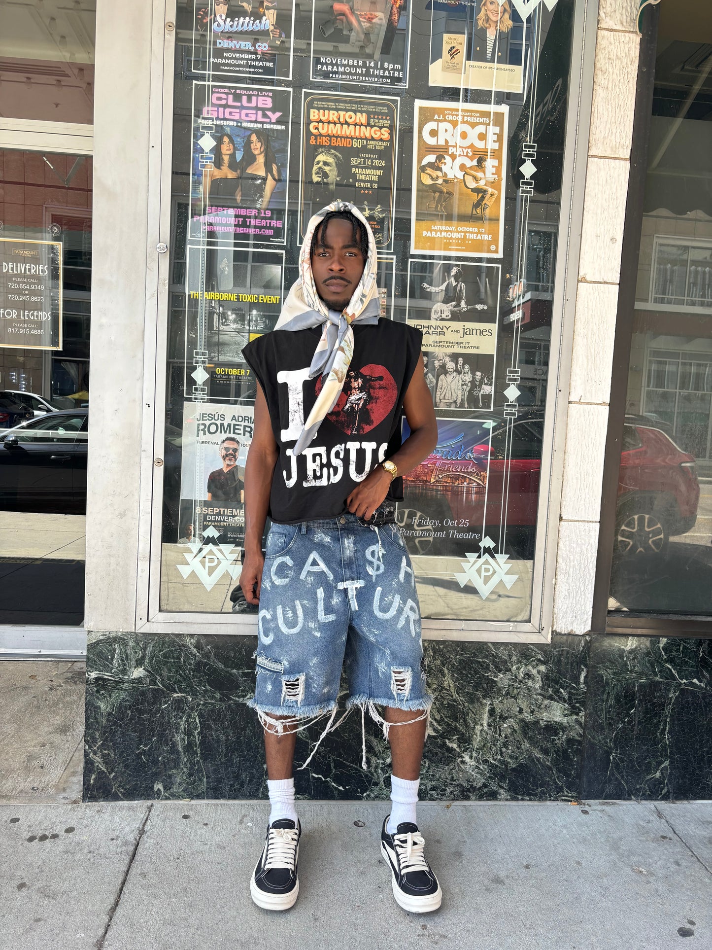 Blue Ca$h Culture Jorts