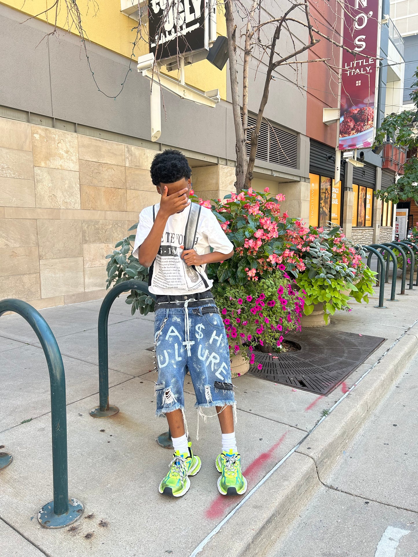 Blue Ca$h Culture Jorts
